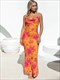Floral Sleeveless Maxi Dress Print Elegant Backless Evening Party Swing