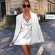 Solid Color Spaghetti Strap Satin Mini Slip Dress