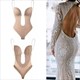 Women'S Invisible Underwear One-Piece Shapewear Abdominal Body Corset Wedding Gown Deep V Evening Gown U Shape Backless Corset