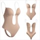 Women'S Invisible Underwear One-Piece Shapewear Abdominal Body Corset Wedding Gown Deep V Evening Gown U Shape Backless Corset