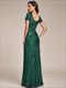 Abendkleider glänzend Großhandel Meerjungfrau Rundhals Pailletten