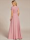V Neck A Line Ruched Wholesale Bridesmaid Dresses