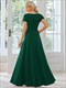 V Neck A Line Ruched Wholesale Bridesmaid Dresses