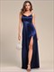 Evening Dresses Spaghetti Straps Side Split Wholesale Stain