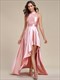 Wholesale Bridesmaid Dresses High Low Halter Neck Stain