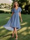 Wholesale Wedding Guest Dresses Pleated Ruffles Chiffon