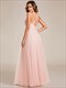 Wholesale Bridesmaid Dresses Backless V Neck Appliques Mesh