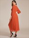Wholesale Wedding Guest Dresses Long Sleeves Pleated Ruffles Chiffon