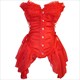 Overbust Victorian Corset Steampunk Elegant Wedding Bustier Burlesque Dress Y Satin Gothic With Tulle