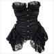 Overbust Victorian Corset Steampunk Elegant Wedding Bustier Burlesque Dress Y Satin Gothic With Tulle