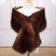 Women Autumn Winter Faux Fur Scarves Bridal Shawl Wraps Plush Scarf Wedding Party Cape Warm Bolero Shrug Lady Sexy