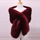 Women Autumn Winter Faux Fur Scarves Bridal Shawl Wraps Plush Scarf Wedding Party Cape Warm Bolero Shrug Lady Sexy