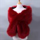 Women Autumn Winter Faux Fur Scarves Bridal Shawl Wraps Plush Scarf Wedding Party Cape Warm Bolero Shrug Lady Sexy
