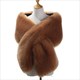 Women Autumn Winter Faux Fur Scarves Bridal Shawl Wraps Plush Scarf Wedding Party Cape Warm Bolero Shrug Lady Sexy
