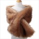 Women Autumn Winter Faux Fur Scarves Bridal Shawl Wraps Plush Scarf Wedding Party Cape Warm Bolero Shrug Lady Sexy