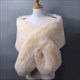 Women Autumn Winter Faux Fur Scarves Bridal Shawl Wraps Plush Scarf Wedding Party Cape Warm Bolero Shrug Lady Sexy