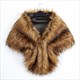 Women Bridal Shawl Wedding Cape Warm Plush Elegant Winter Faux Fur Long Shawl Stole Wrap Shrug Scarf For Evening Party Decor