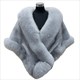 Trendy Faux Fur Shawl Wedding Bridal Warm Coat Fine Touch Outwear Cape Coat For Working Soft Autumn Winter