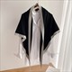 Double-Sided Cashmere Knitted Shawl Solid Color Triangle Scarf Cloak
