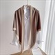 Double-Sided Cashmere Knitted Shawl Solid Color Triangle Scarf Cloak