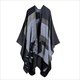 Autumn Winter Lattice Women Travel Shawl Imitation Cashmere European National Style Fork Thickened Cloak Ponchos Capes