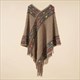 New Women'S Loose Sweaters Knitwear Shawl Cloak Ethnic Style Tassel Capes Ponchos