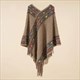 New Women'S Loose Sweaters Knitwear Shawl Cloak Ethnic Style Tassel Capes Ponchos