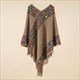 New Women'S Loose Sweaters Knitwear Shawl Cloak Ethnic Style Tassel Capes Ponchos