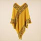 New Women'S Loose Sweaters Knitwear Shawl Cloak Ethnic Style Tassel Capes Ponchos