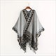Geometric Tassel Pashmina Poncho And Capes Coat - Autumn Winter Warm Shawl