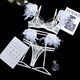 Feather Lingerie Lace Bra With Chain Sets Garters Erotic Costumes Transparent 3 Piece