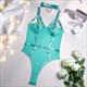 Transparent Mesh Bodysuit Lingerie Set For Women