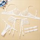 White Rhinestone Chain Lace Lingerie Set With Garter