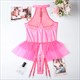 Women’S Black Patchwork Pu Leather Mesh Bodysuit One Piece Clubwear