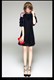 A-Line Knee Length Cocktail Dress With Illusion Lace Sleeves