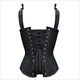 Steel Boned Lace Up Victorian Waist Trainer Bustier Top Overbust Corset