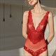 Floral Lace Deep V Bodysuit