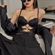 Lace One Piece Bodysuit With Gather Bra And Push Up Underwear