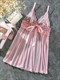 Floral Lace Night Dress With Bowknot