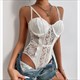 Floral Lace Teddy Bodysuit Lingerie