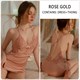 Satin Contrast Embroidery Lace Cami Dress With Flared Cuff Belt Robe Set