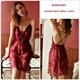 Satin Lace Night Dress And Robe Pajama Set