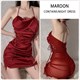 Women'S Lace-Up Perspective Halter Mesh Suspender Night Dresses