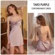 Satin-Spitze-Rüschen-Nachthemd und Kimono-Bademantel-Pyjama-Set
