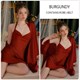 Satin Silk Lace-Up Halter Backless Nightgown And Robe Pajama Set