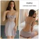 Seiden-Satin-Nachthemd und Bademantel-Pyjama-Set