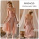 Lace Suspender Long Nightgown And Mesh Robe Sleepwear Set