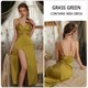 High Split Patchwork Lace Sleep Dress Silk Nightgown