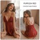Satin Patchwork Lace Slip Dress And Robe Pajama Set