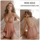 Satin Patchwork Lace Slip Dress And Robe Pajama Set